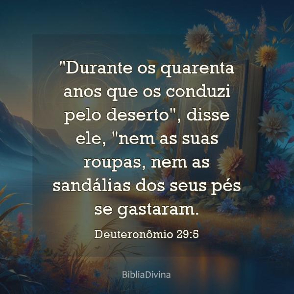 Deuteronômio 29:5