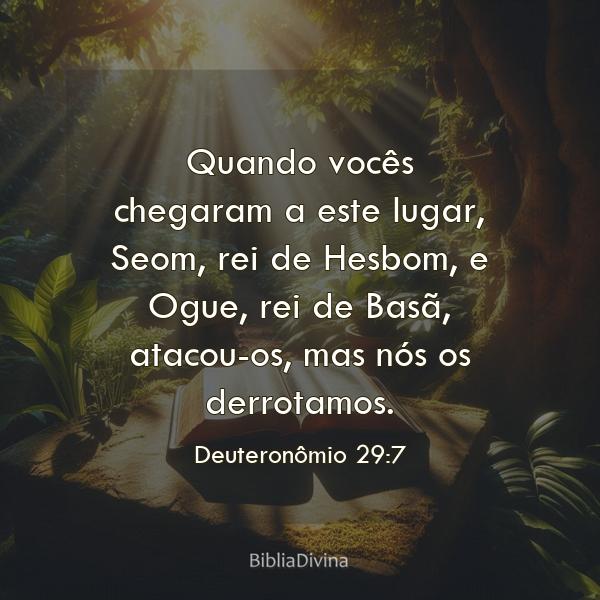 Deuteronômio 29:7