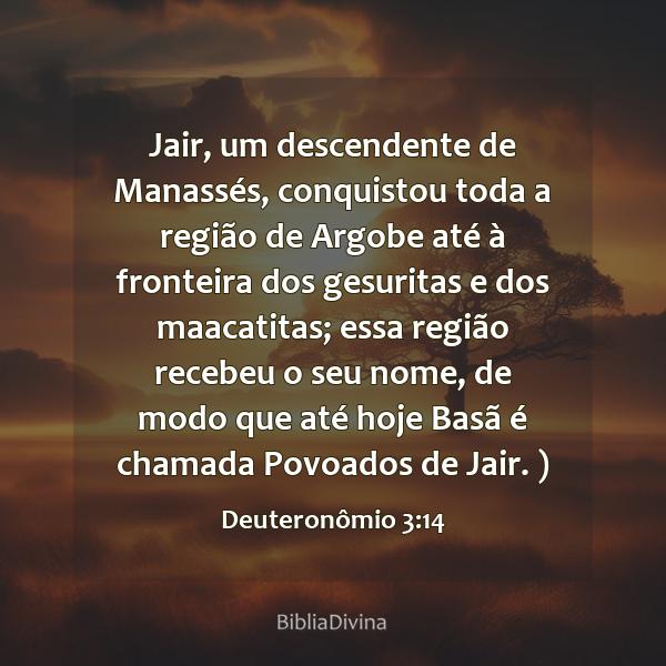 Deuteronômio 3:14