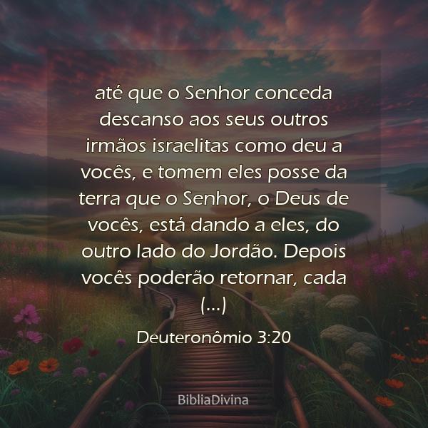 Deuteronômio 3:20