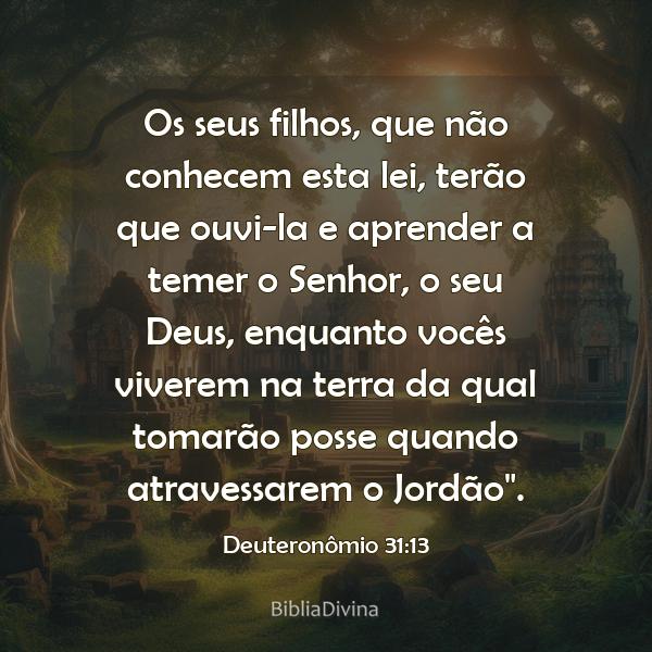 Deuteronômio 31:13