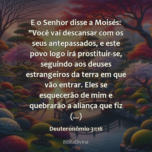 Deuteronômio 31:16