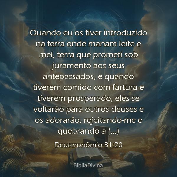 Deuteronômio 31:20