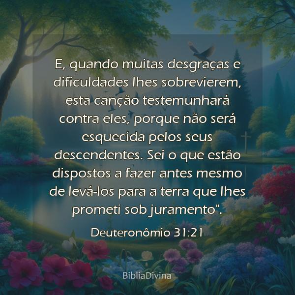 Deuteronômio 31:21