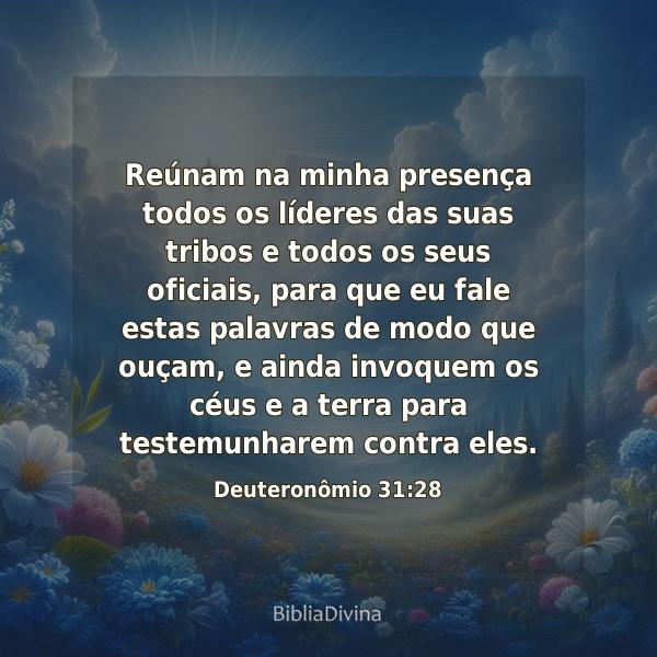 Deuteronômio 31:28