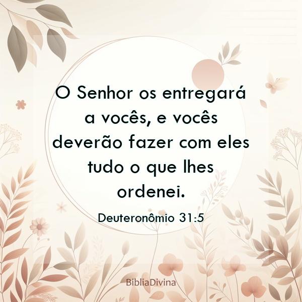 Deuteronômio 31:5