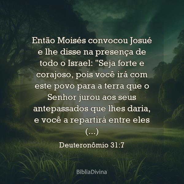 Deuteronômio 31:7