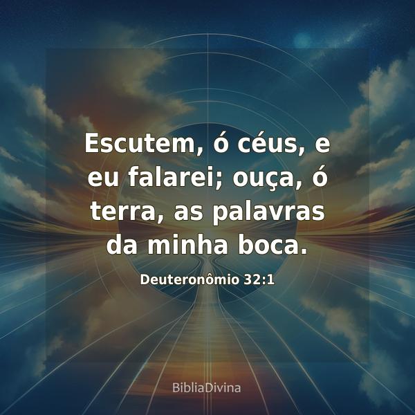 Deuteronômio 32:1