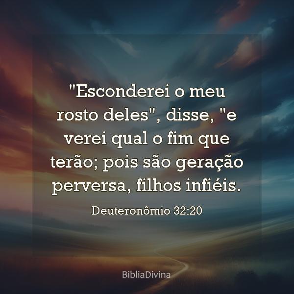 Deuteronômio 32:20