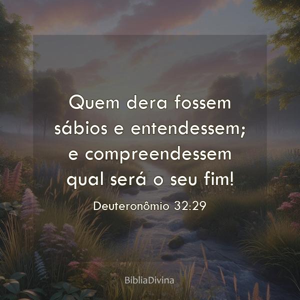 Deuteronômio 32:29