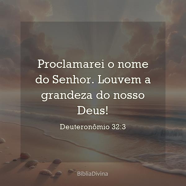 Deuteronômio 32:3