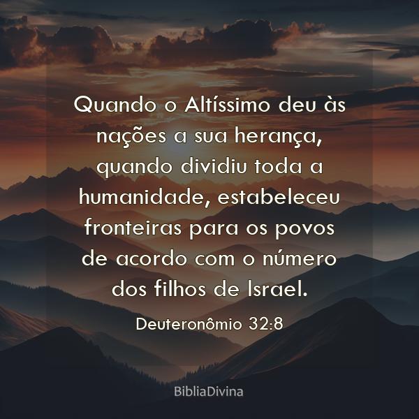 Deuteronômio 32:8