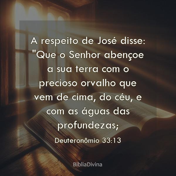 Deuteronômio 33:13