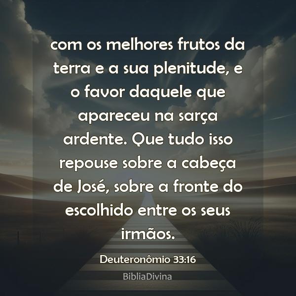 Deuteronômio 33:16