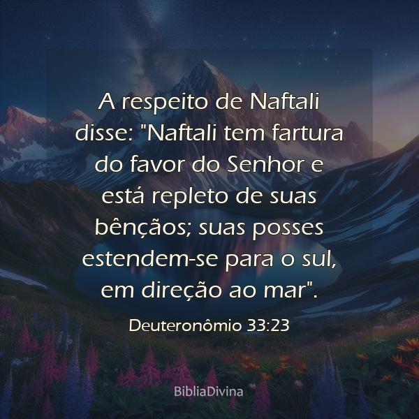 Deuteronômio 33:23