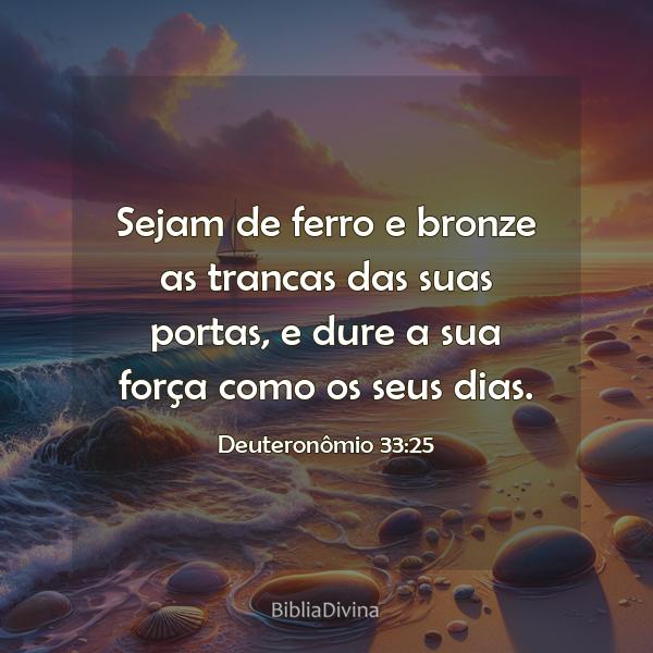 Deuteronômio 33:25