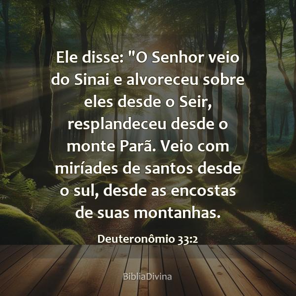 Deuteronômio 33:2