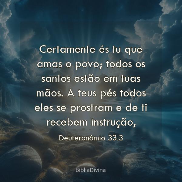 Deuteronômio 33:3