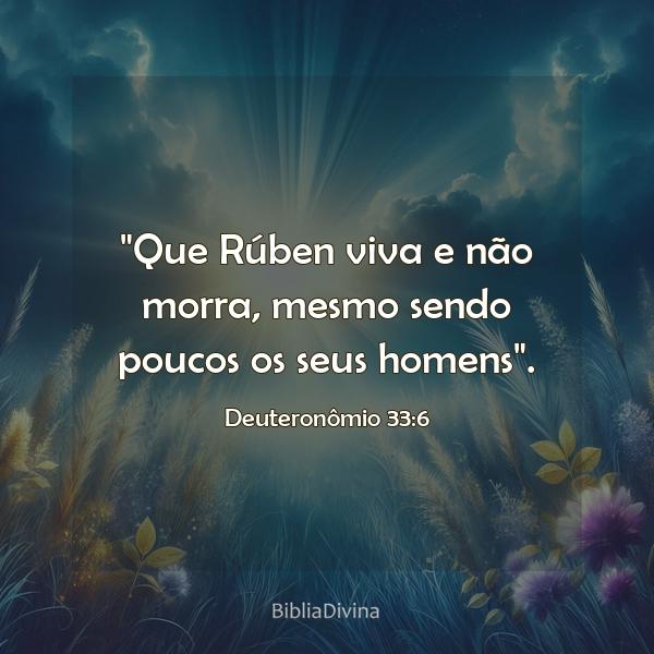 Deuteronômio 33:6