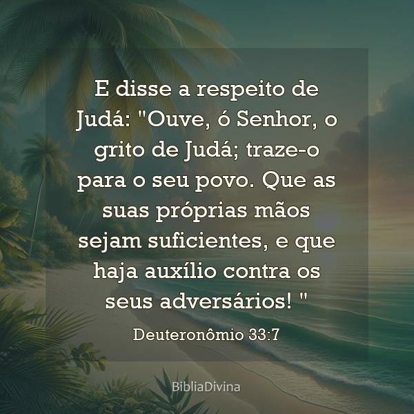 Deuteronômio 33:7