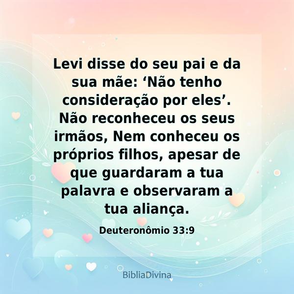 Deuteronômio 33:9