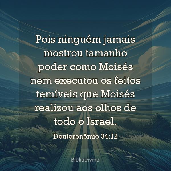 Deuteronômio 34:12