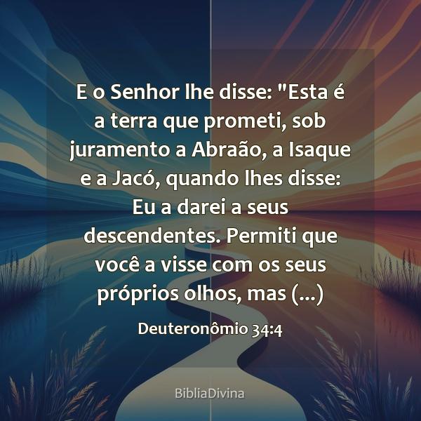 Deuteronômio 34:4