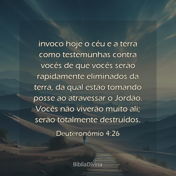 Deuteronômio 4:26