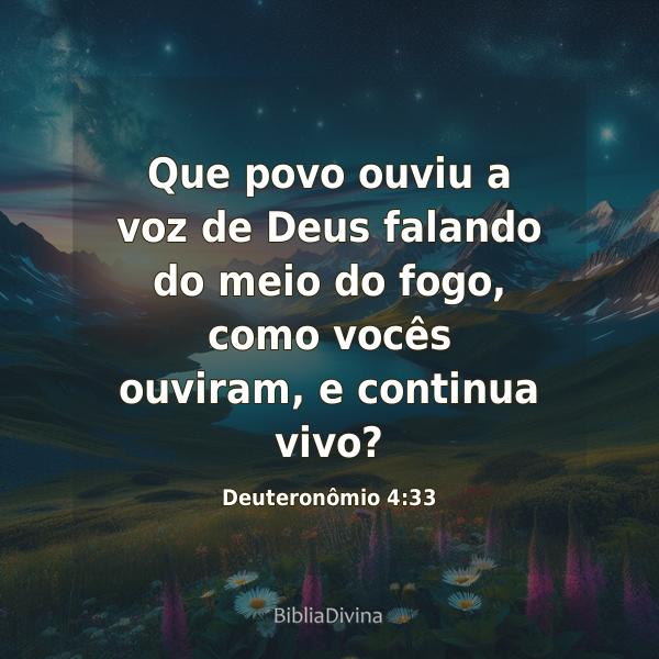 Deuteronômio 4:33