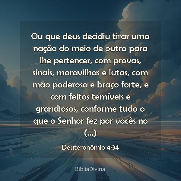 Deuteronômio 4:34