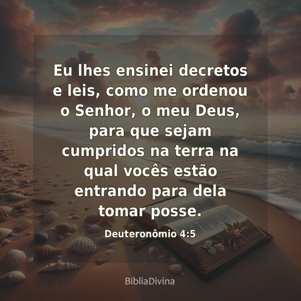 Deuteronômio 4:5