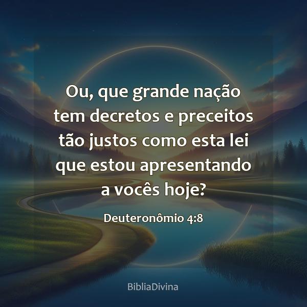 Deuteronômio 4:8