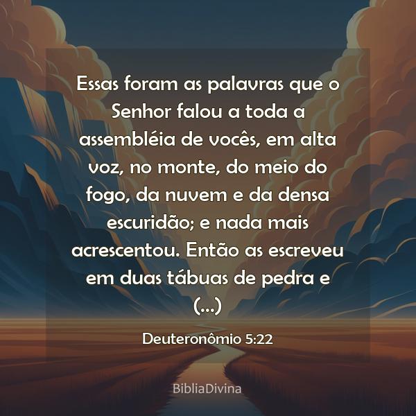 Deuteronômio 5:22