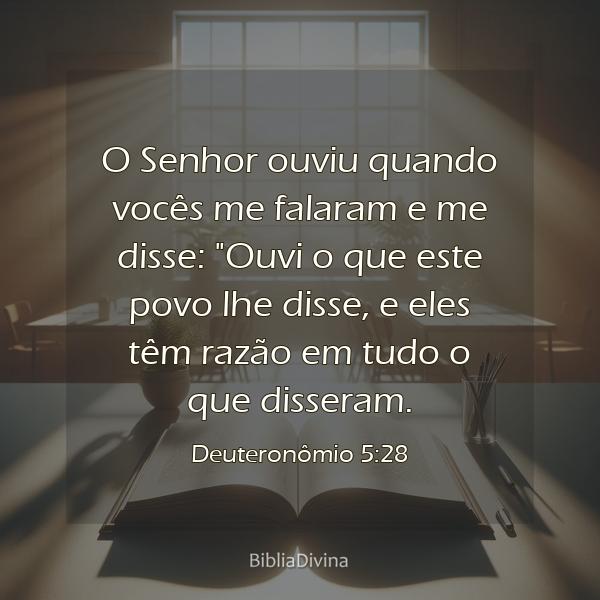 Deuteronômio 5:28