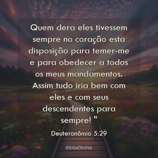 Deuteronômio 5:29