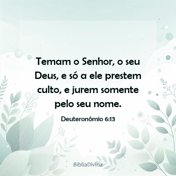 Deuteronômio 6:13