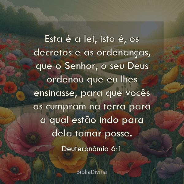 Deuteronômio 6:1