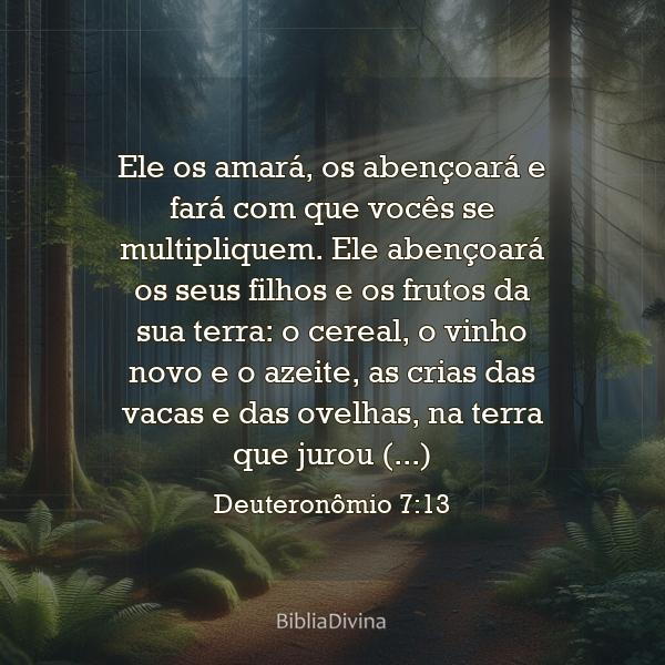 Deuteronômio 7:13