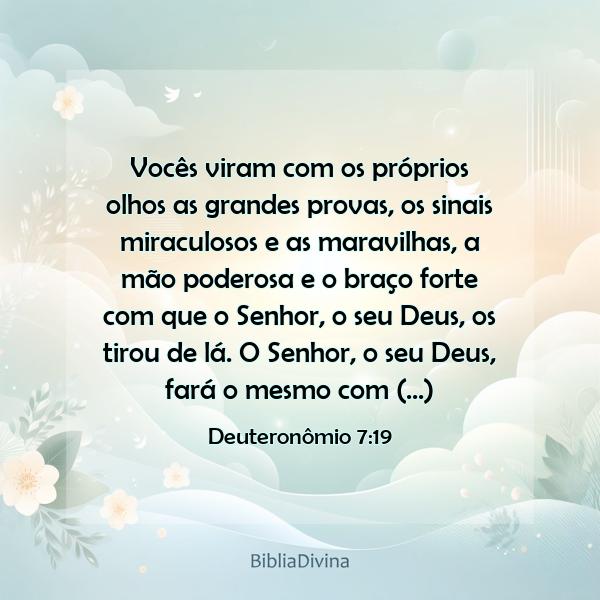 Deuteronômio 7:19