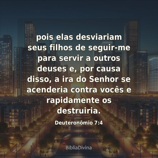 Deuteronômio 7:4