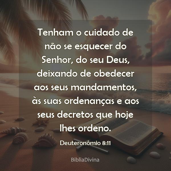 Deuteronômio 8:11