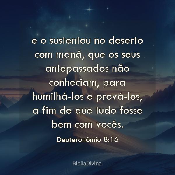 Deuteronômio 8:16