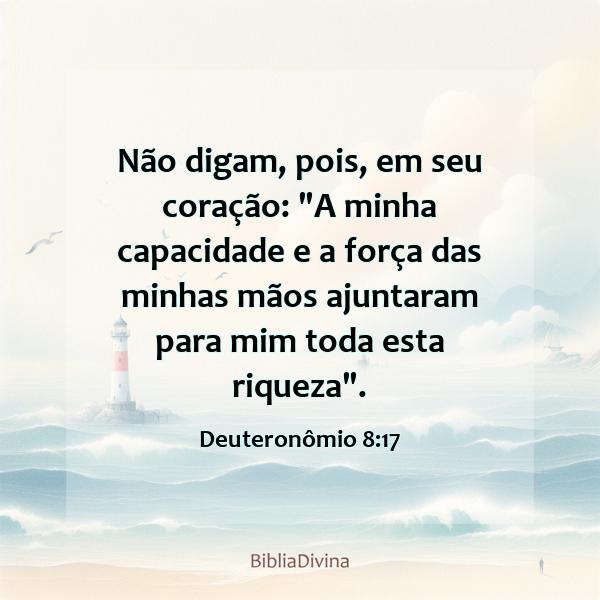 Deuteronômio 8:17