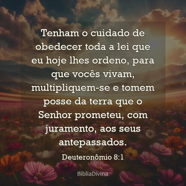 Deuteronômio 8:1