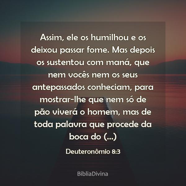 Deuteronômio 8:3