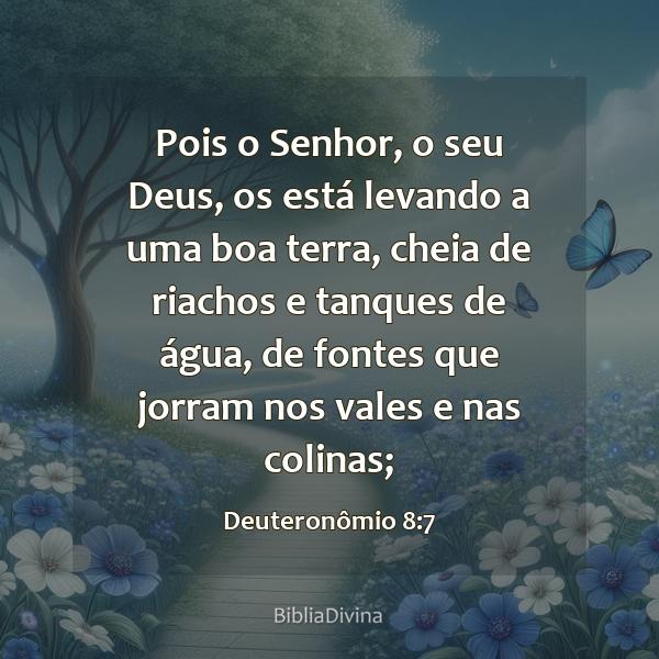 Deuteronômio 8:7