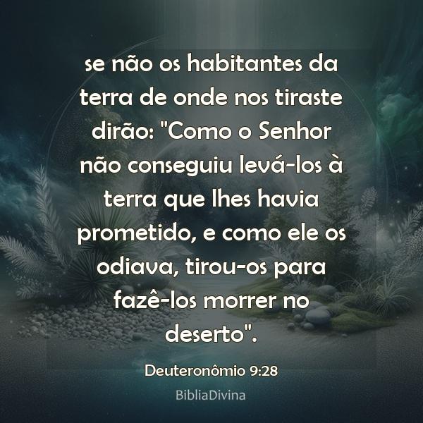 Deuteronômio 9:28