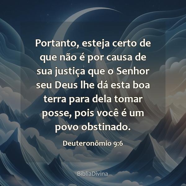 Deuteronômio 9:6