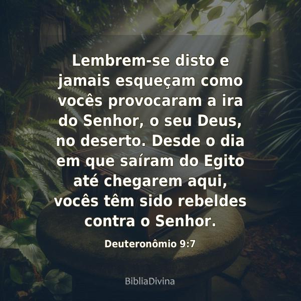 Deuteronômio 9:7