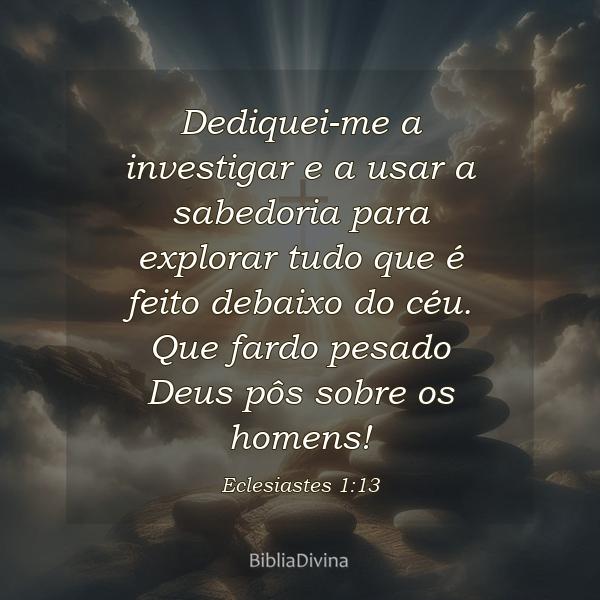 Eclesiastes 1:13